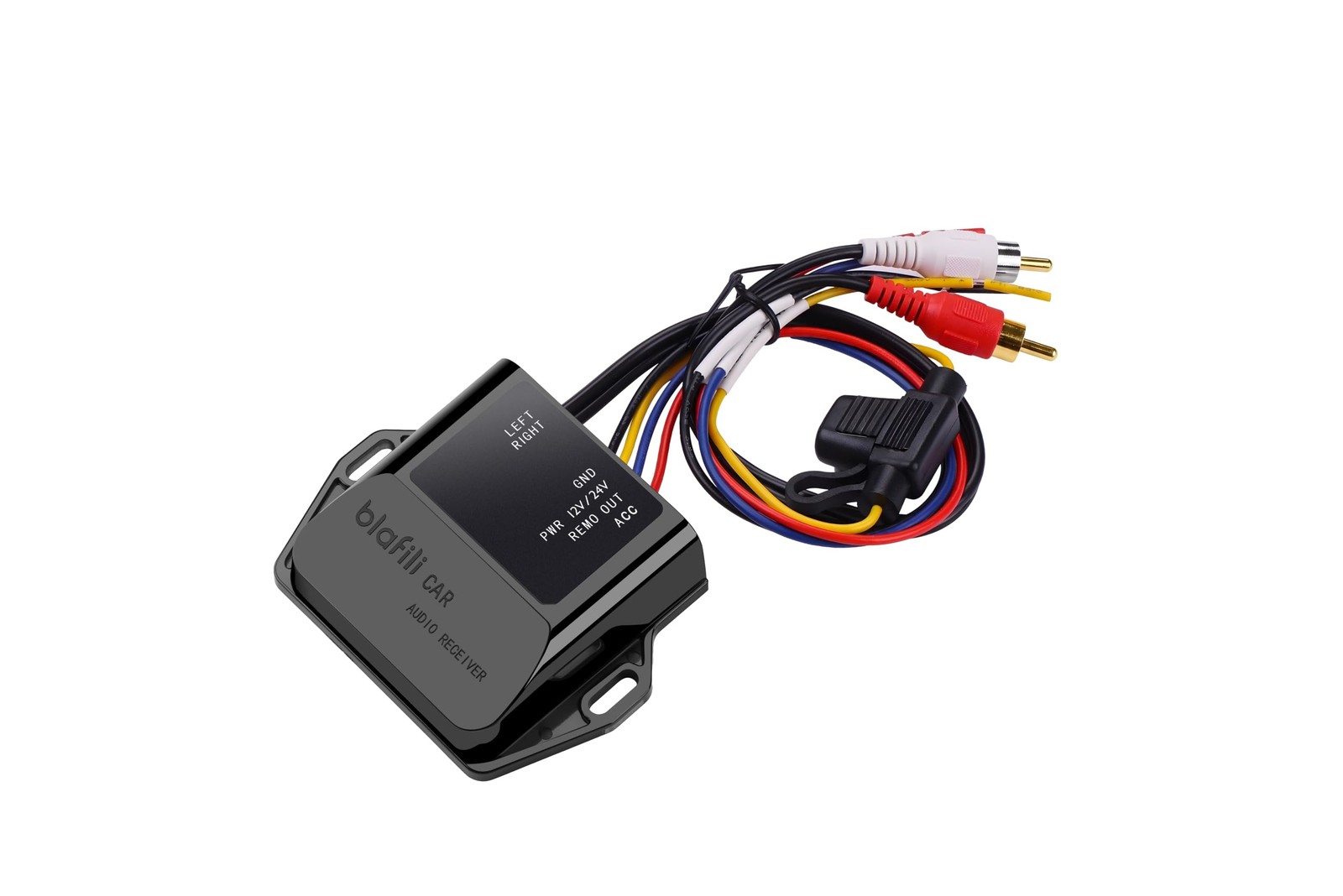 blafili CAR Bluetooth Receiver with RCA Output for Auto, Truck & Marine