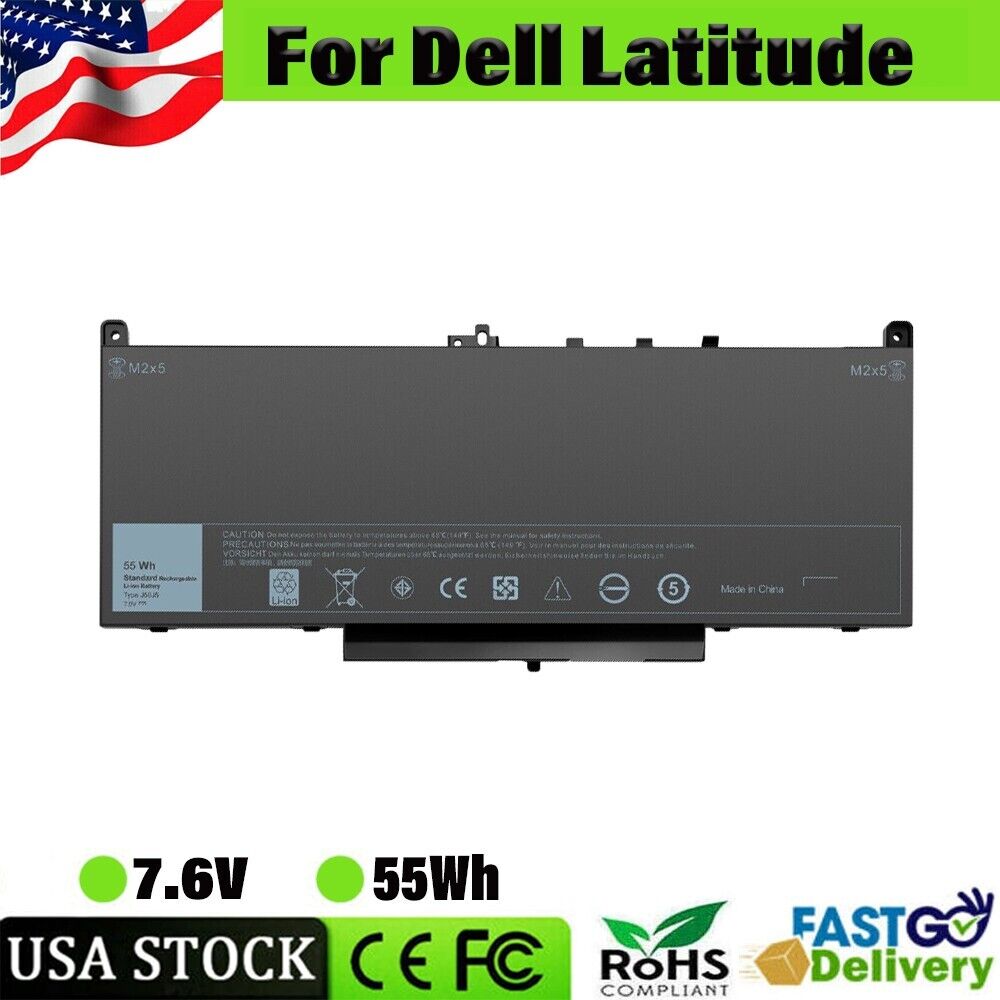 J60J5 Battery For Dell Latitude E7270 E7470 Series Laptop R1V85 451-BBSX 451