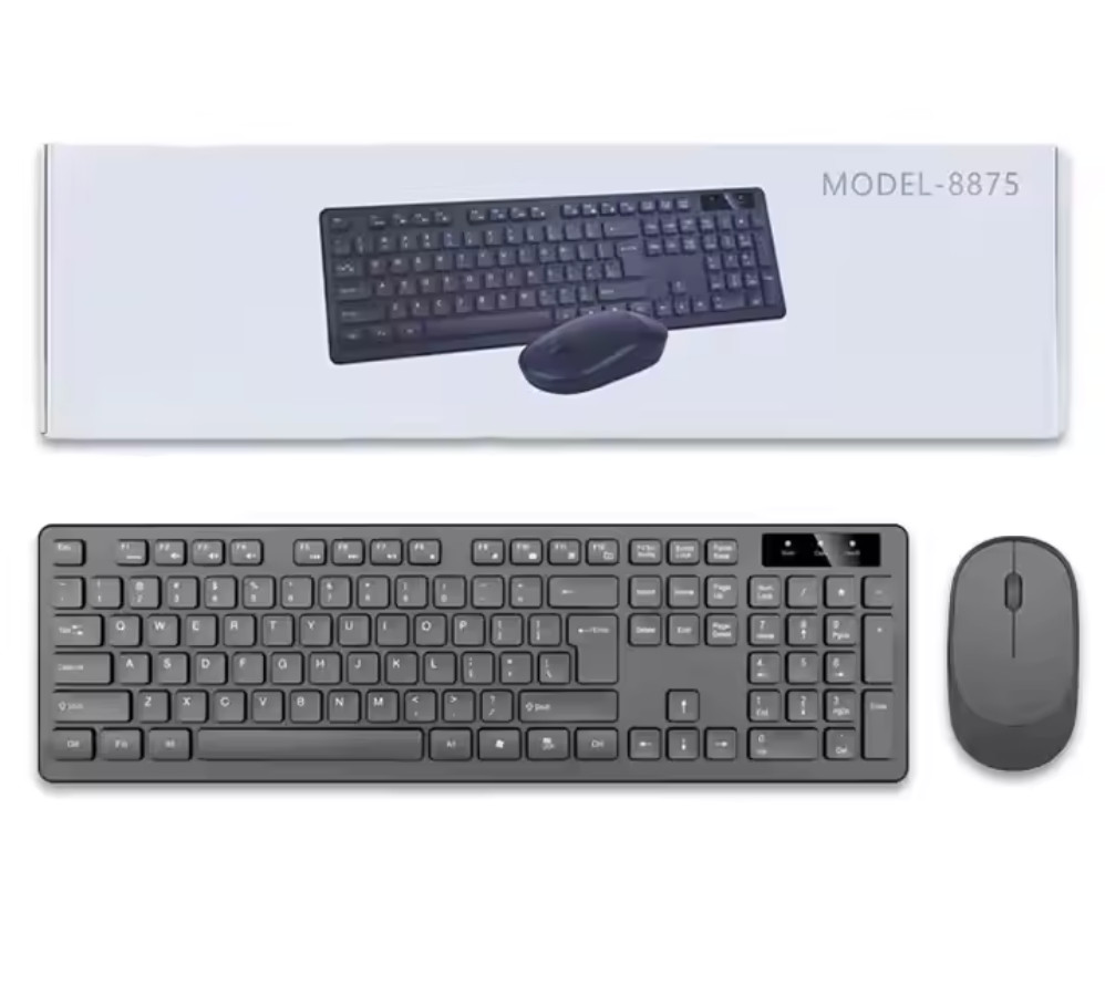 Wireless Keyboard And Mouse Combo, 2.4G, Full Sized Keyboard White or Black