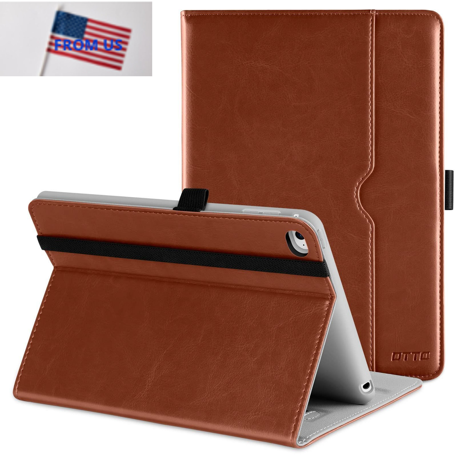 DTTO Folio Case for iPad mini 4 (7.9-inch), Brown