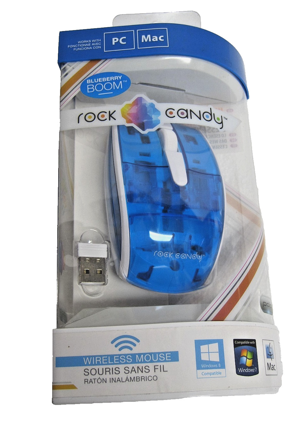 PDP Rock Candy Wireless Mouse Blueberry Boom Windows XP Vista Mac 2015