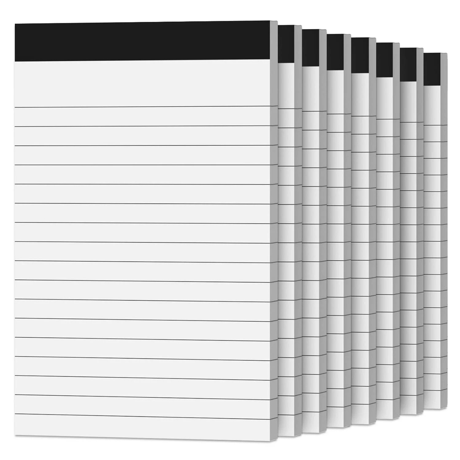 8 Pack Note Pads 4x6 Inch Paper of White 4 x 6-College Ruled, - 8 