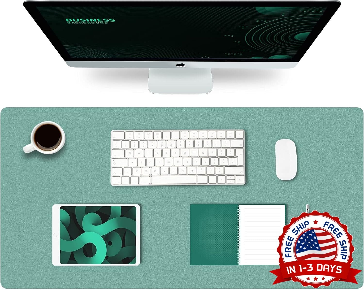 Alfombrilla Escritorio Cuero Grande Protector Oficina Computadora Laptop Pad NEW