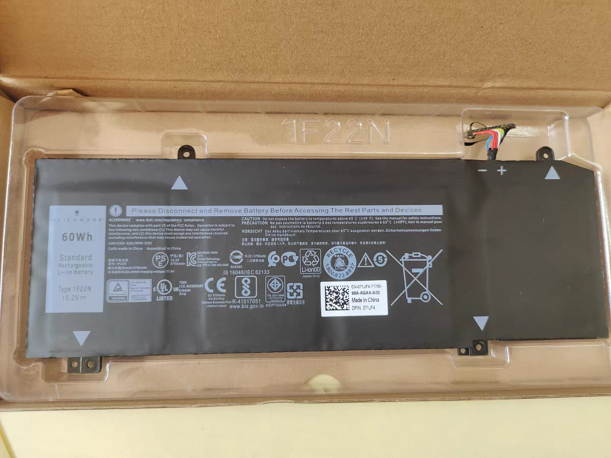 Genuine 1F22N Battery ForAlienw M15 2018 M17 G5 5590 G7 7590 7790 8622M HYWXJ