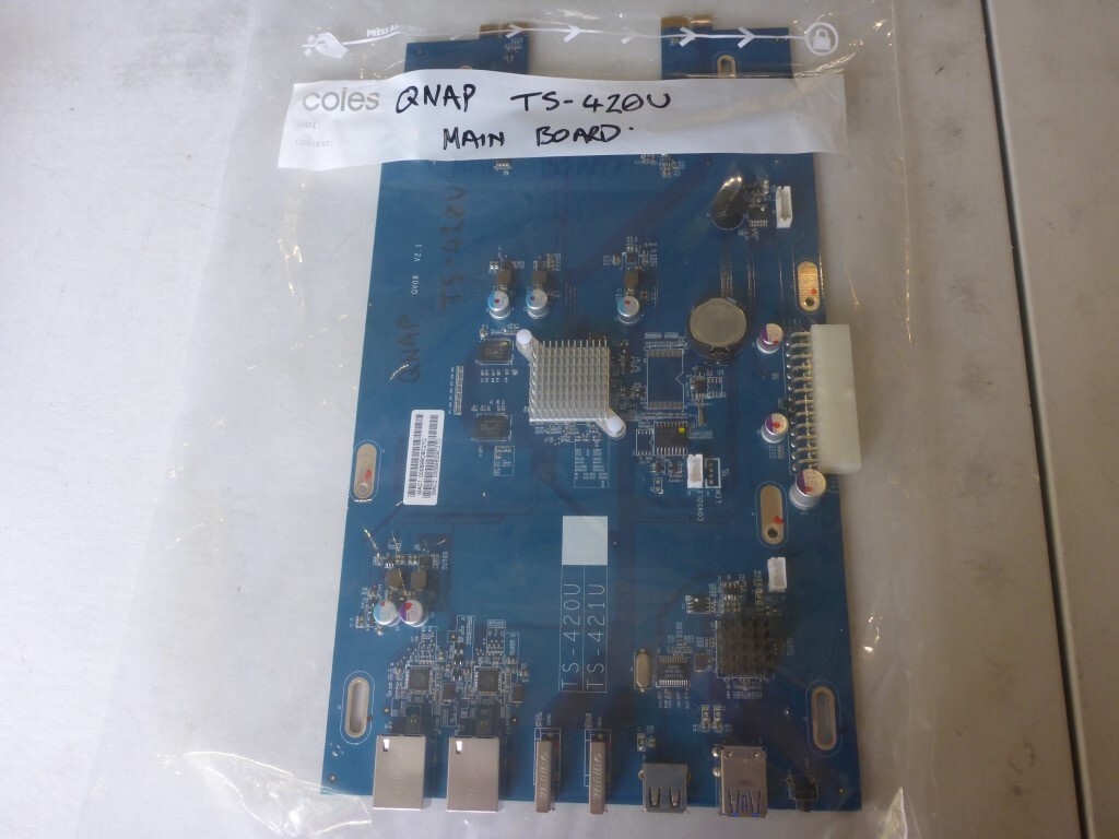AU SELLER QNAP TS-420U TS-421U MAINBOARD QV08  System Board TESTED PERFECT