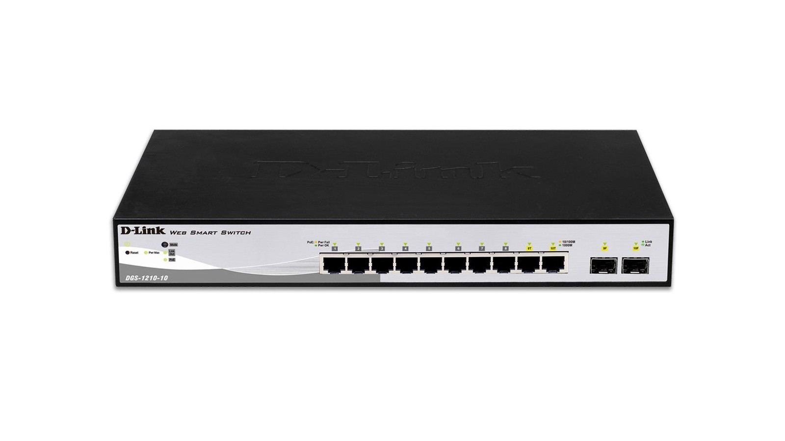 Dlink DGS121010 10-Port Gigabit Web Smart Switch w/ 2 SFP