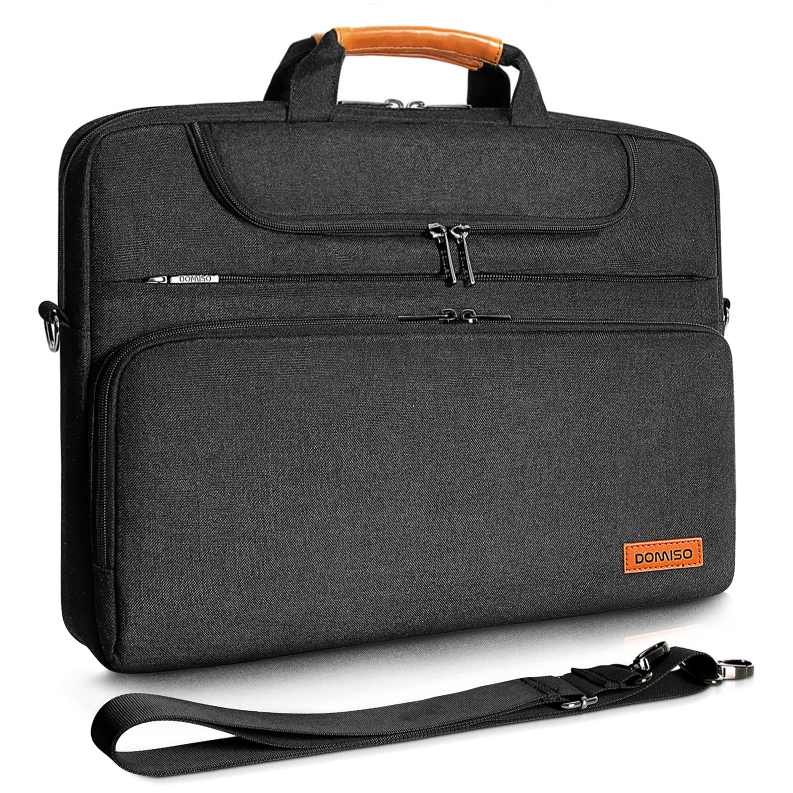 DOMISO 17 17.3 18 Inch Laptop Bag, Waterproof Business 17 - Inch, Black 
