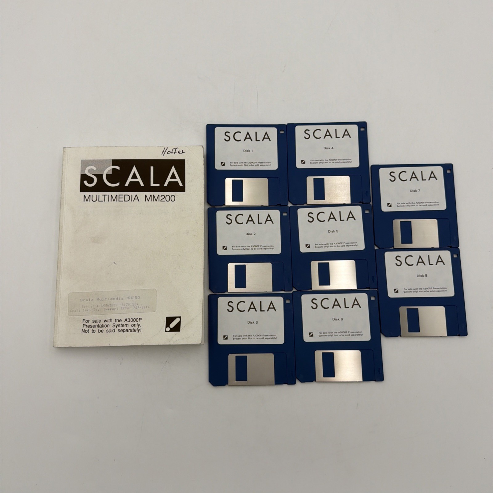 Scala Multimedia MM200 Commodore Amiga A3000P 8 Disks Manual Complete Set Tested