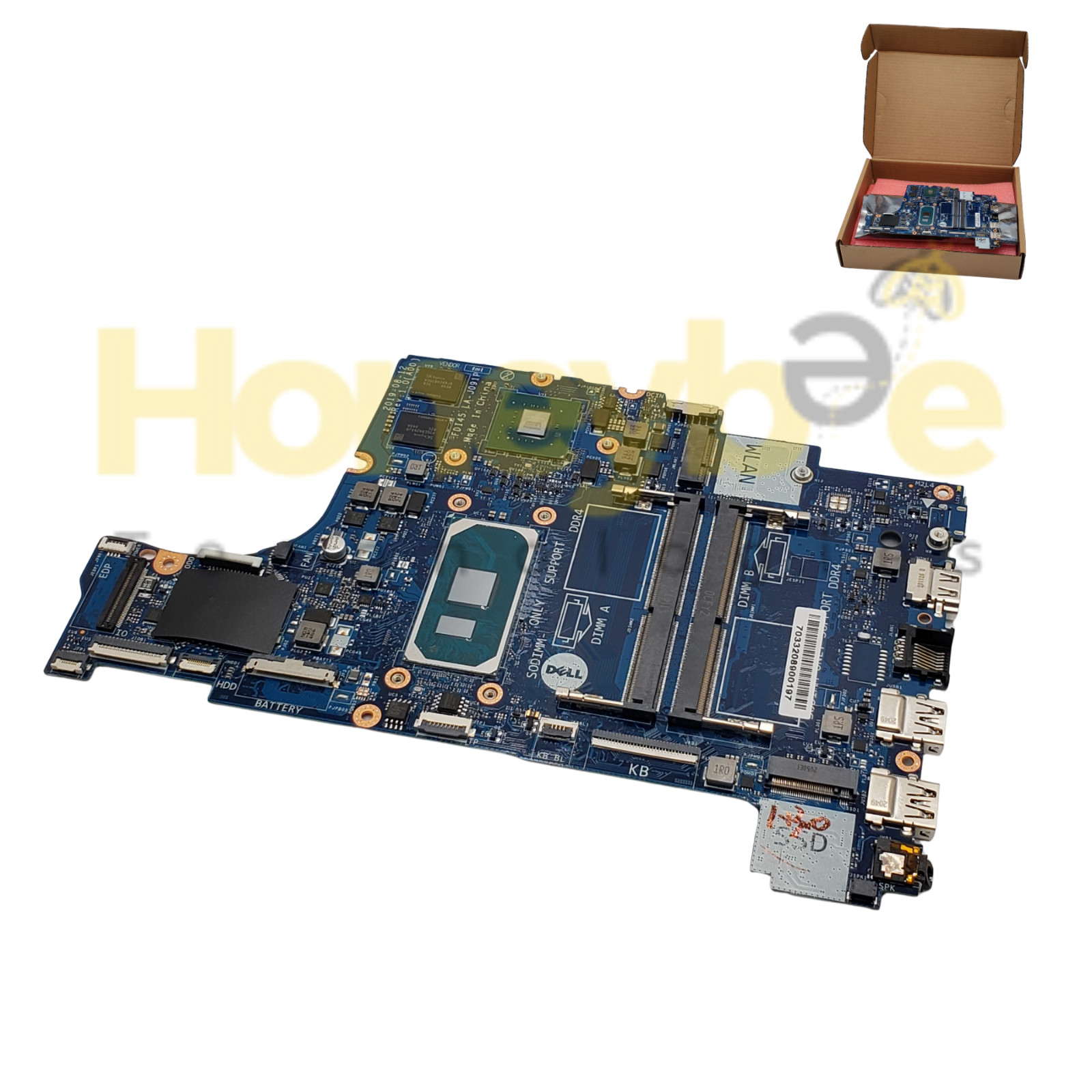 OEM DELL INSPIRON 5593 MOTHERBOARD i7-1065G7 NVIDIA GEFORCE MX230 2GB N18YD