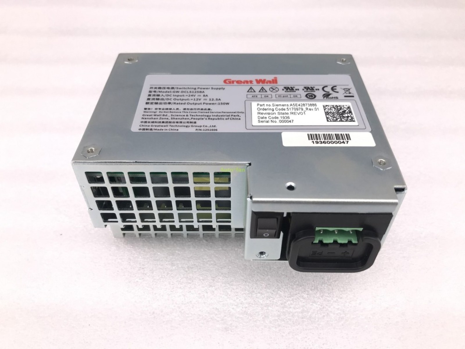 1PC GW-DCLS125BA DC24V To DC12V 150W Switching Power Supply Great Wall