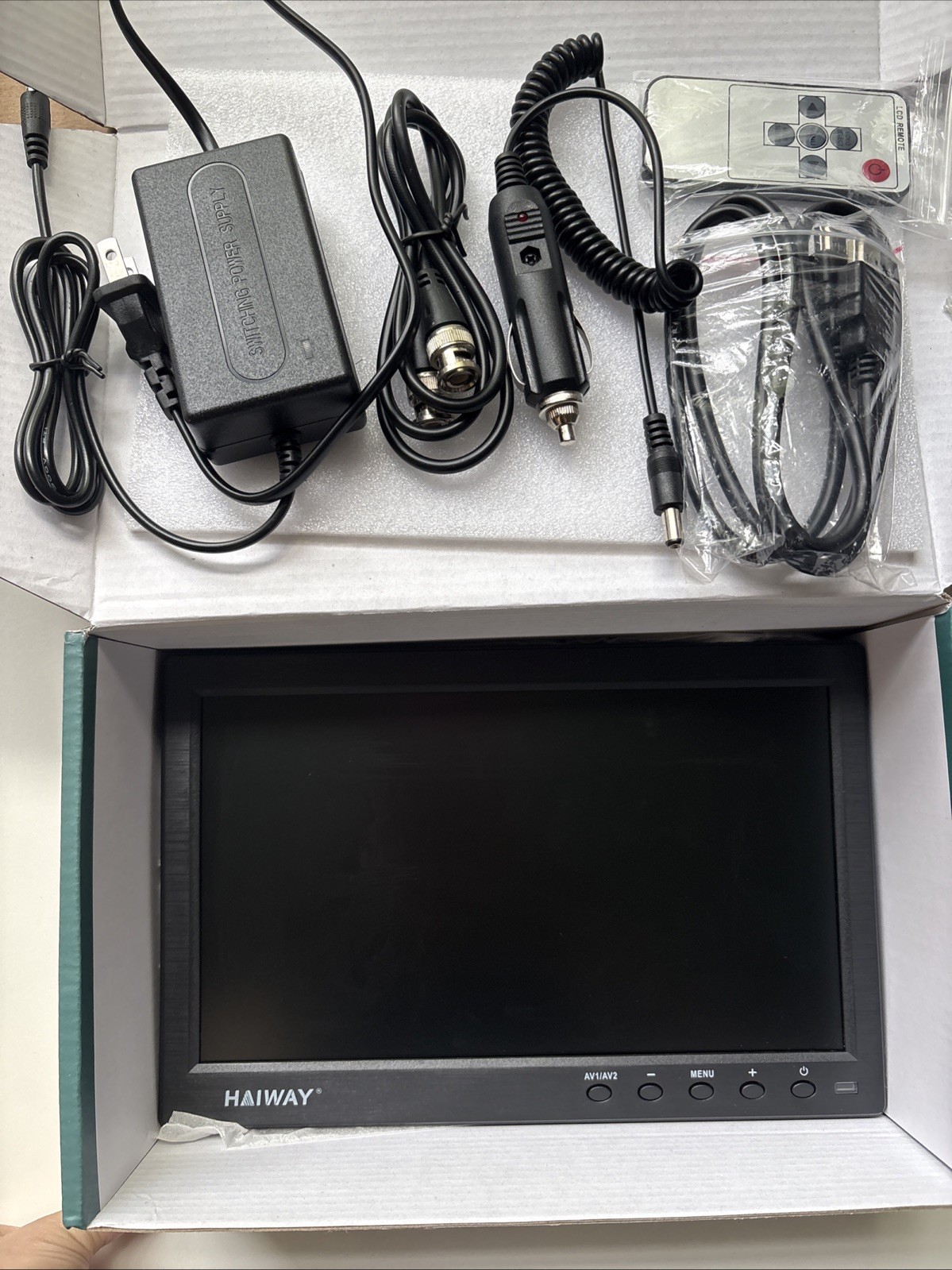 Haiway 10.1 inch Security Monitor, 1366x768 Resolution Small HDMI Monitor Small