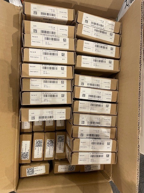NORTEL NTTP02CDE6 03 SFP , NEW IN BOXES, LOT OF 60