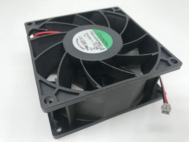 1x Inverter Cooling Fan 2Pin PMD2409PMB1-A 24V 12.2W 92×92×38MM 