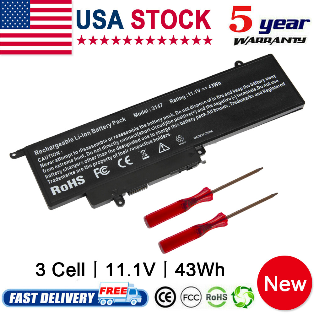 Battery For Dell Inspiron 11 3000 3147 3148 GK5KY 0WF28 4K8YH P20T 92NCT 43Wh