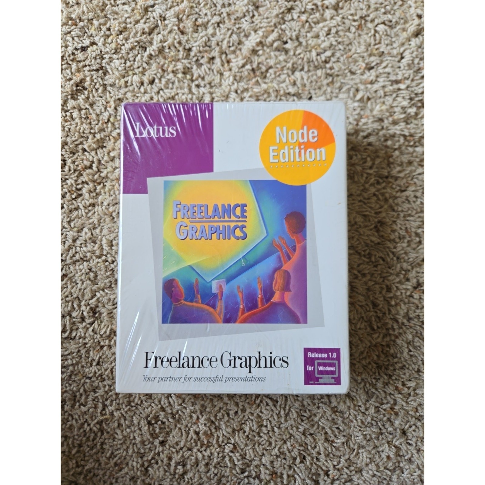 Lotus NODE EDITION Freelance Graphics Windows Release 1.0 New Sealed Big Box