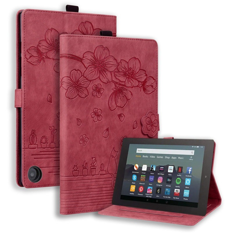 Fr Amazon Kindle HD10 9/11/13th HD8 8/10/12th Gen Case Flip Stand Leather Cover