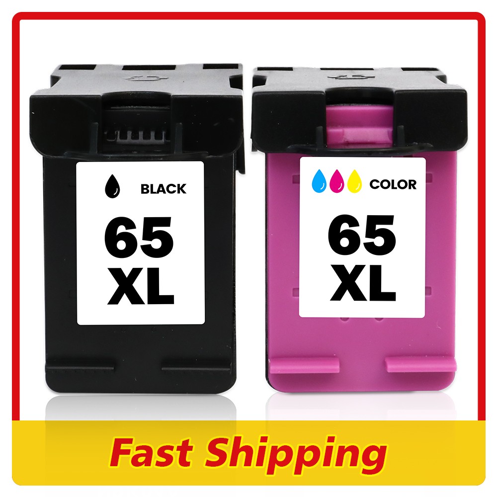 2X Compatible with HP 65XL 65 XL Ink Cartridge for DeskJet 2622 Envy 5055 5052