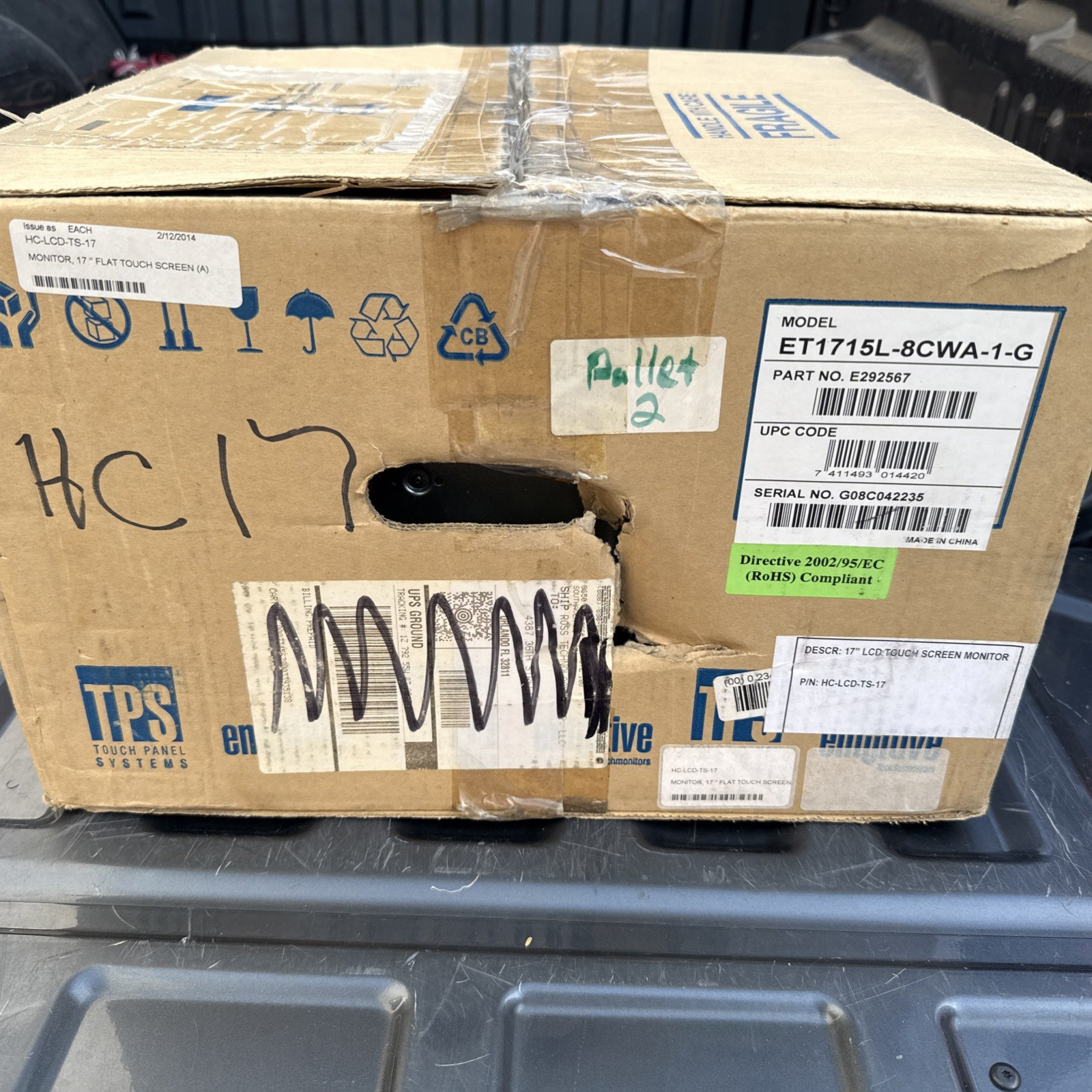 Elo ET1715L-8CWA-1-G - Unopened