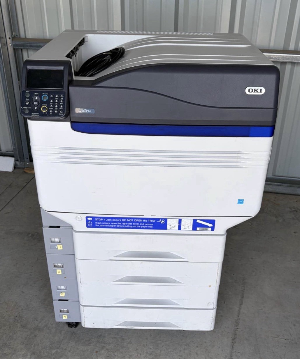 OKI C931e Color Laser Printer w/ 4 Tray High Capacity Feeder