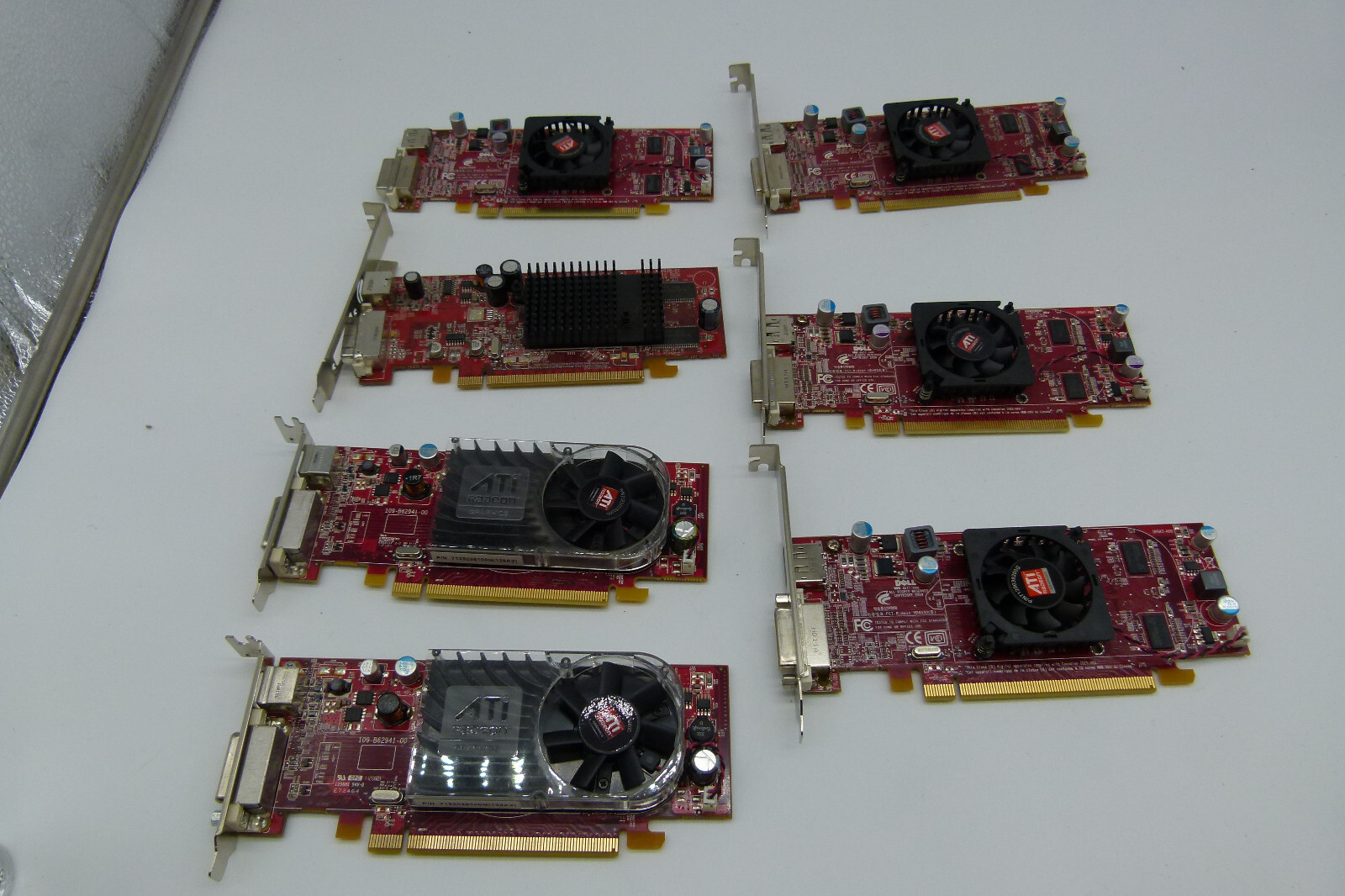Lot of 7 pcs – Graphic Video Card - 109-B62941-00, HD4550(B), E-G012-05-1638(B)