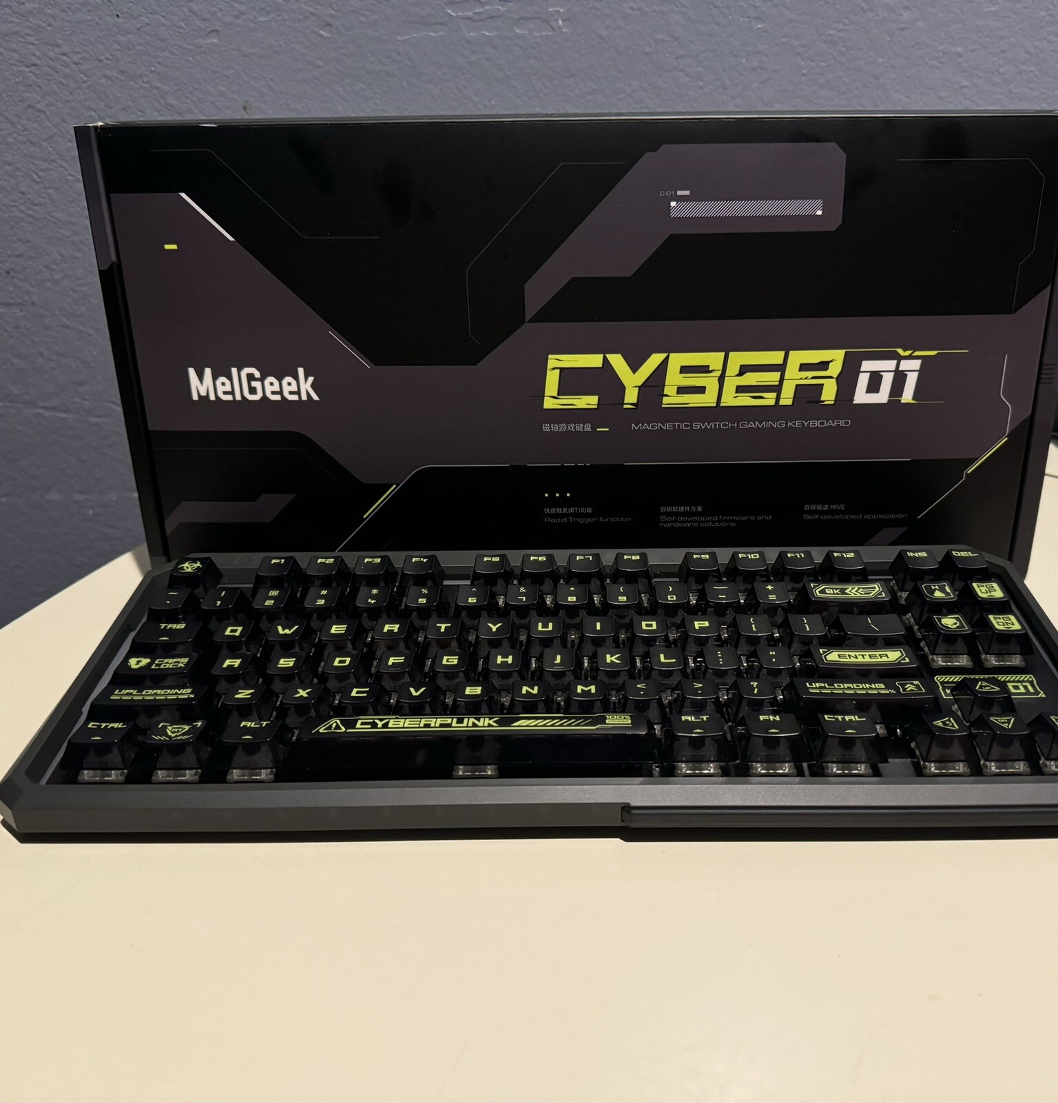 CYBER01 Mechanical Gaming Keyboard, Magnetic Switch Wired Keyboard Rapid Trig...