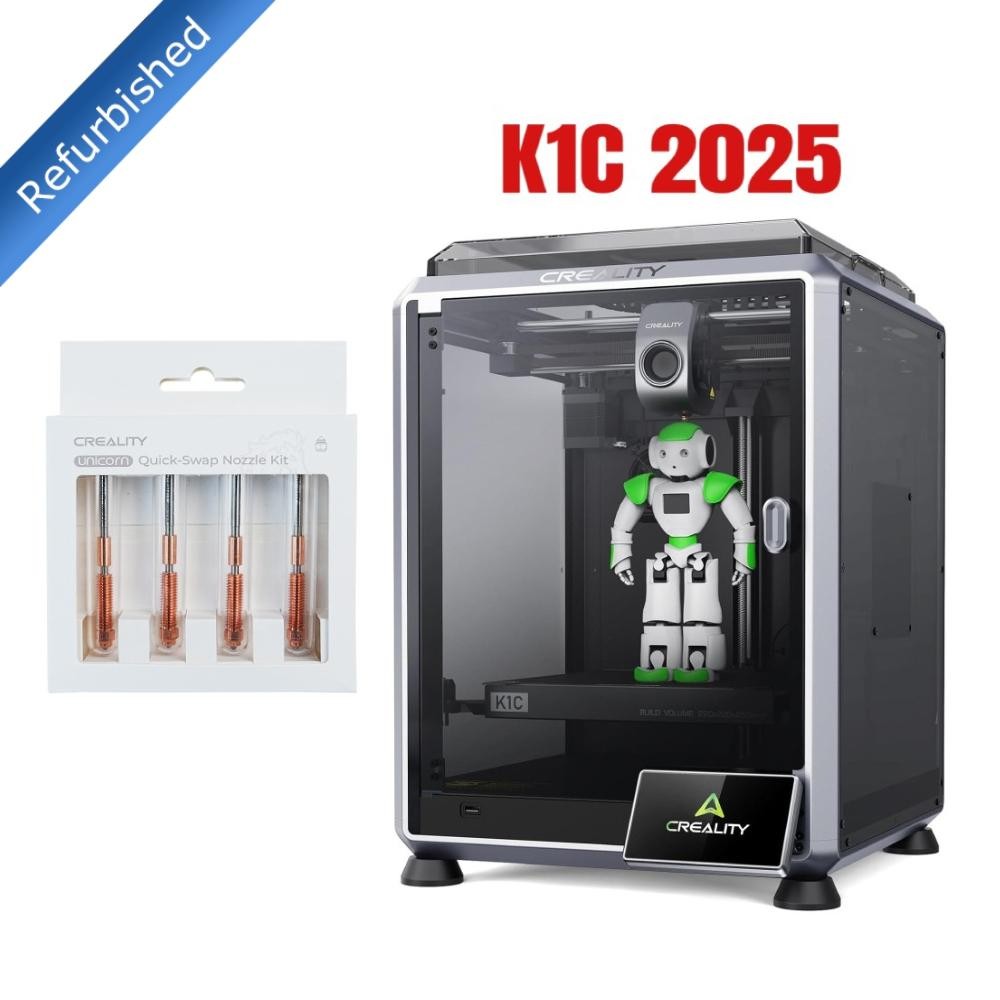 【Refurbished】Creality K1C 2025 3D Printer 600mm/s Speed + Quick-Swap Nozzle Kit