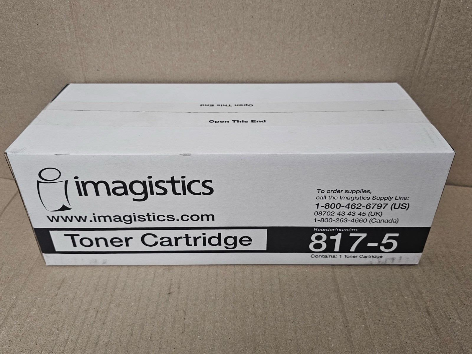 OEM/Genuine Imagistics 817-5 Black Ink Toner ix2600 2500 1630 1640 1500 031013