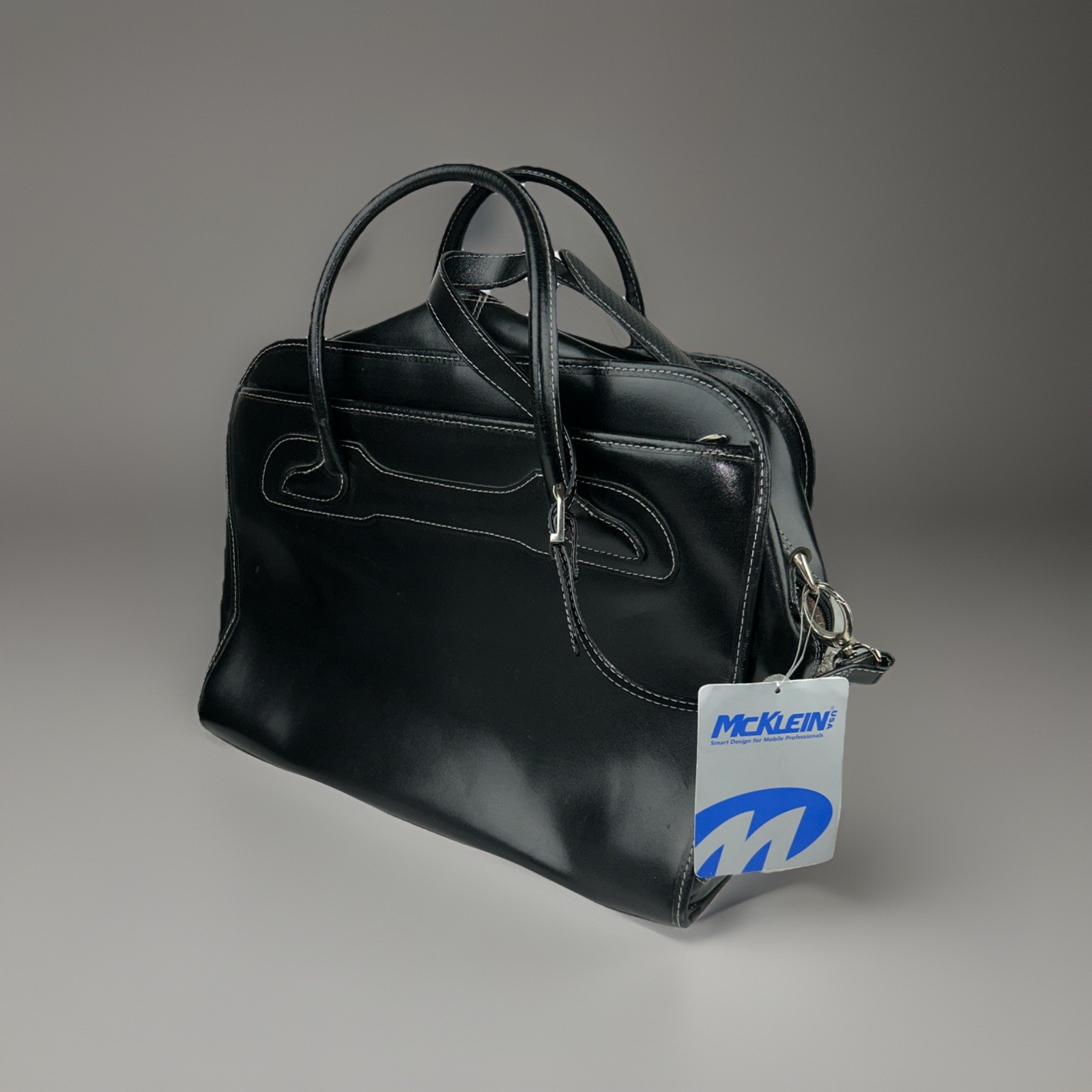 McKlein Willowbrook Black Leather Detachable Ladies Case Style:94985 Case Only
