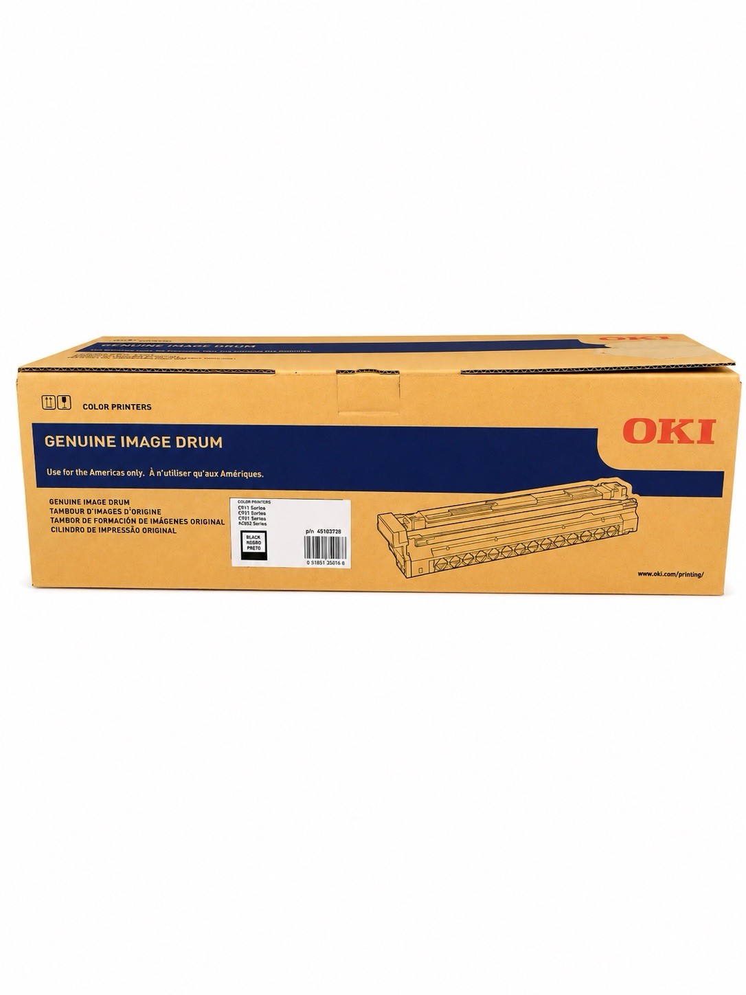OKI 45103728 BLACK IMAGE DRUM - NEW, GENUINE, SEALED C900 SERIES C911 C931 C941