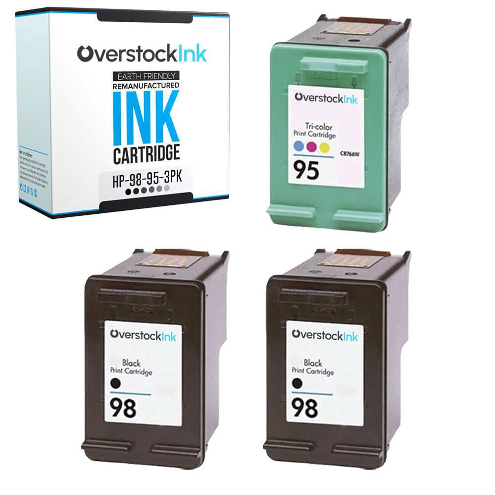 3Pack Compatible OSI HP 98 and 95 Ink Cartridge for HP PhotoSmart 2570 2575 8030