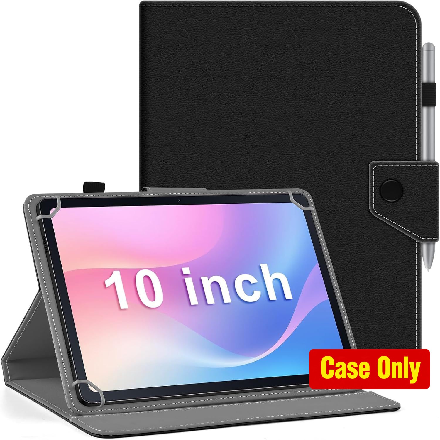 Case for 10.1 inch Tablet, Magnetic Closure Travel Portable Protective Folio