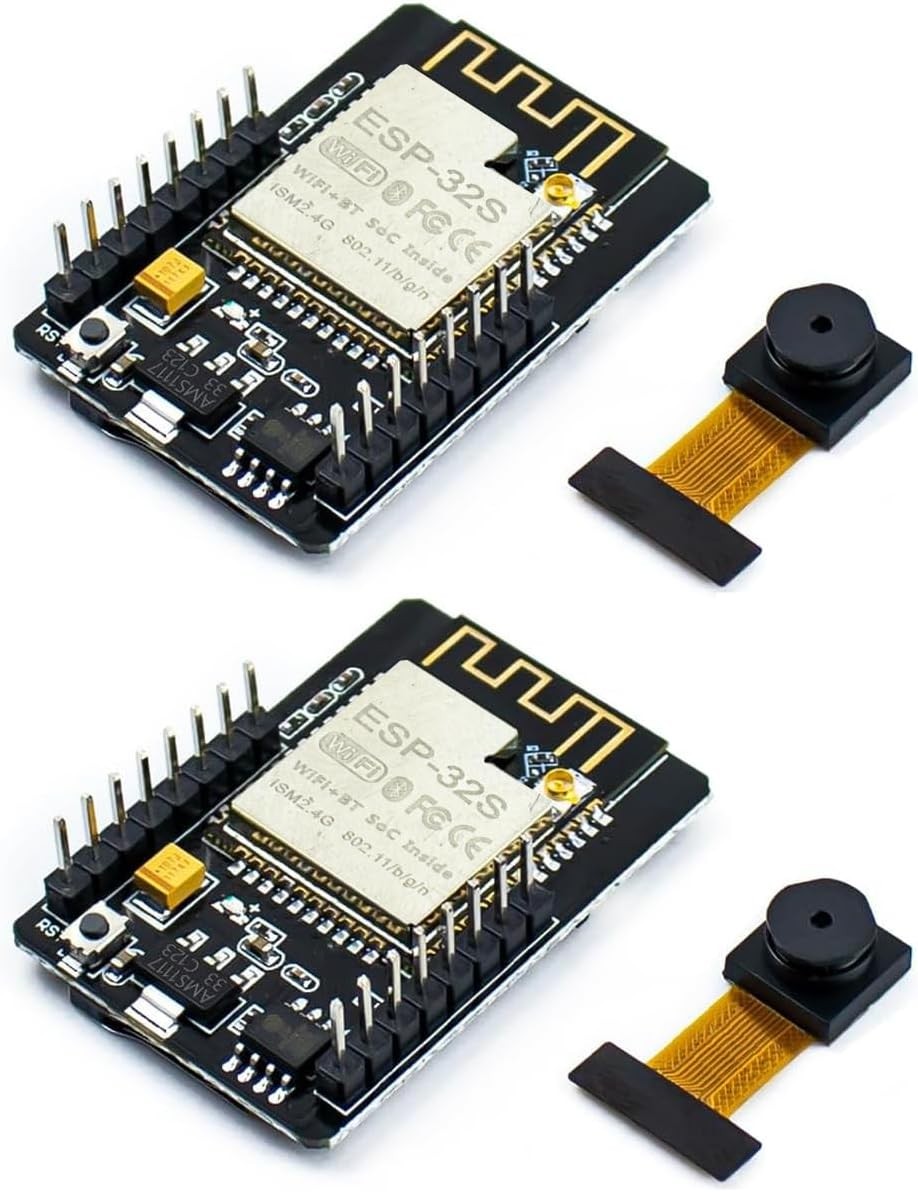 Hosyond 2Pcs ESP32-CAM Wireless WiFi+Bluetooth Development Board with OV Camera