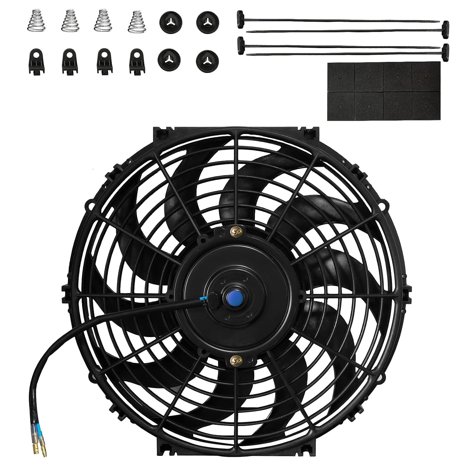 12" Automotive Electric Cooling Fan, High Performance, Push/Pull, 1Pcs-12 inch