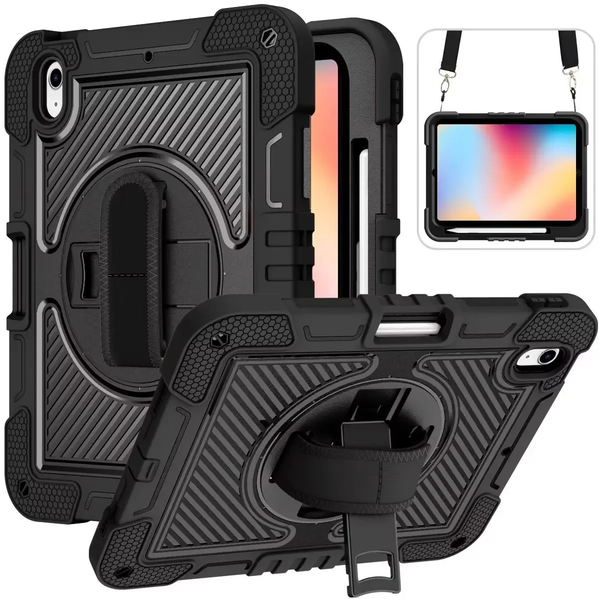Shockproof Case For iPad Air 11 inch (M4) 2026 Heavy Duty Rotating Stand Cover