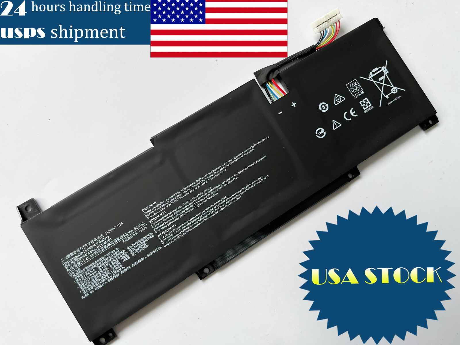New Genuine BTY-M491 battery  For MSI Modern 15 A10M A11M A10RAS A10RB A4M A4MW