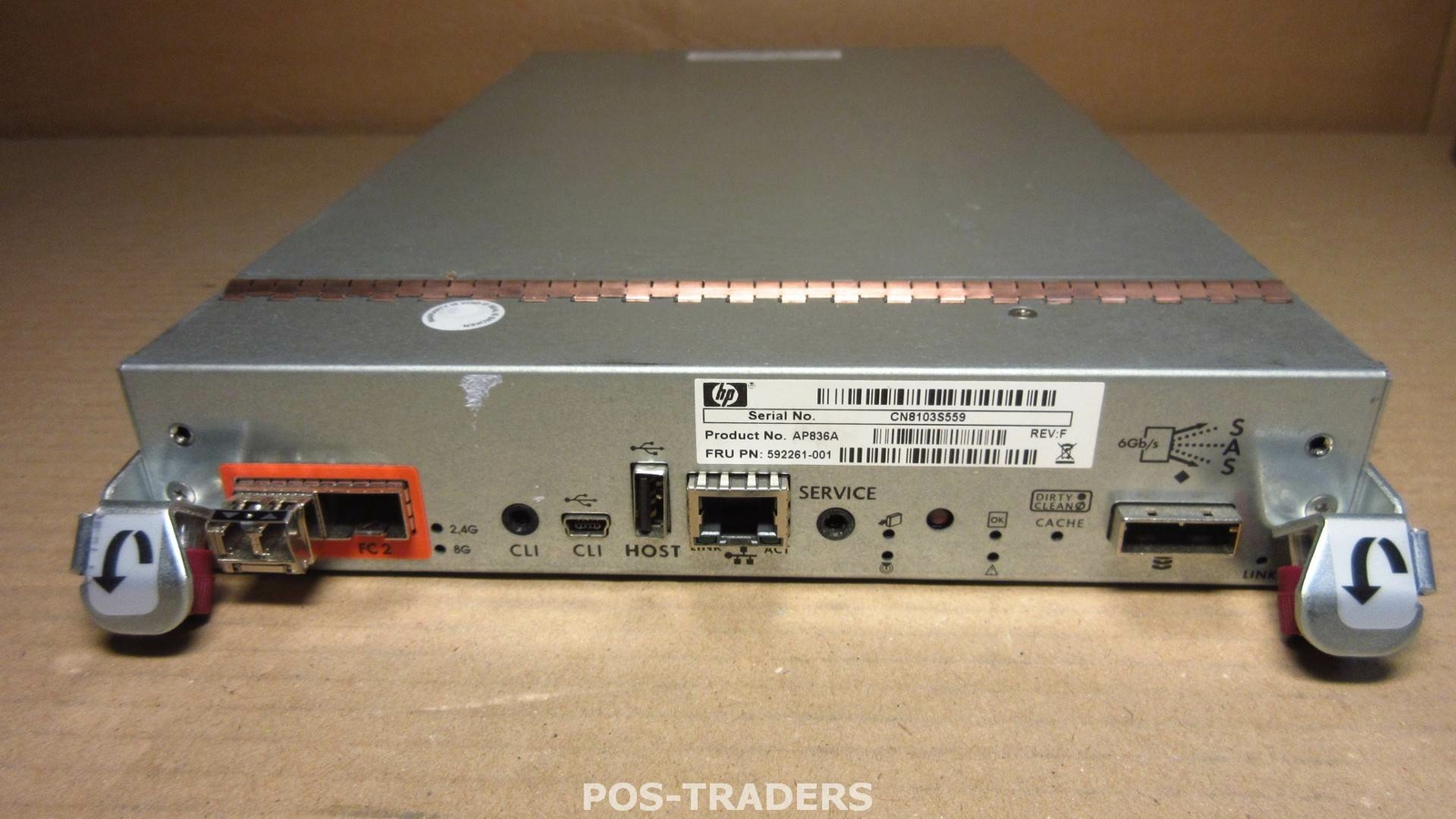 HP AP836A / 592261-001 P2000 G3 Fiber Channel (FC) Controller Module INCL 1X SFP
