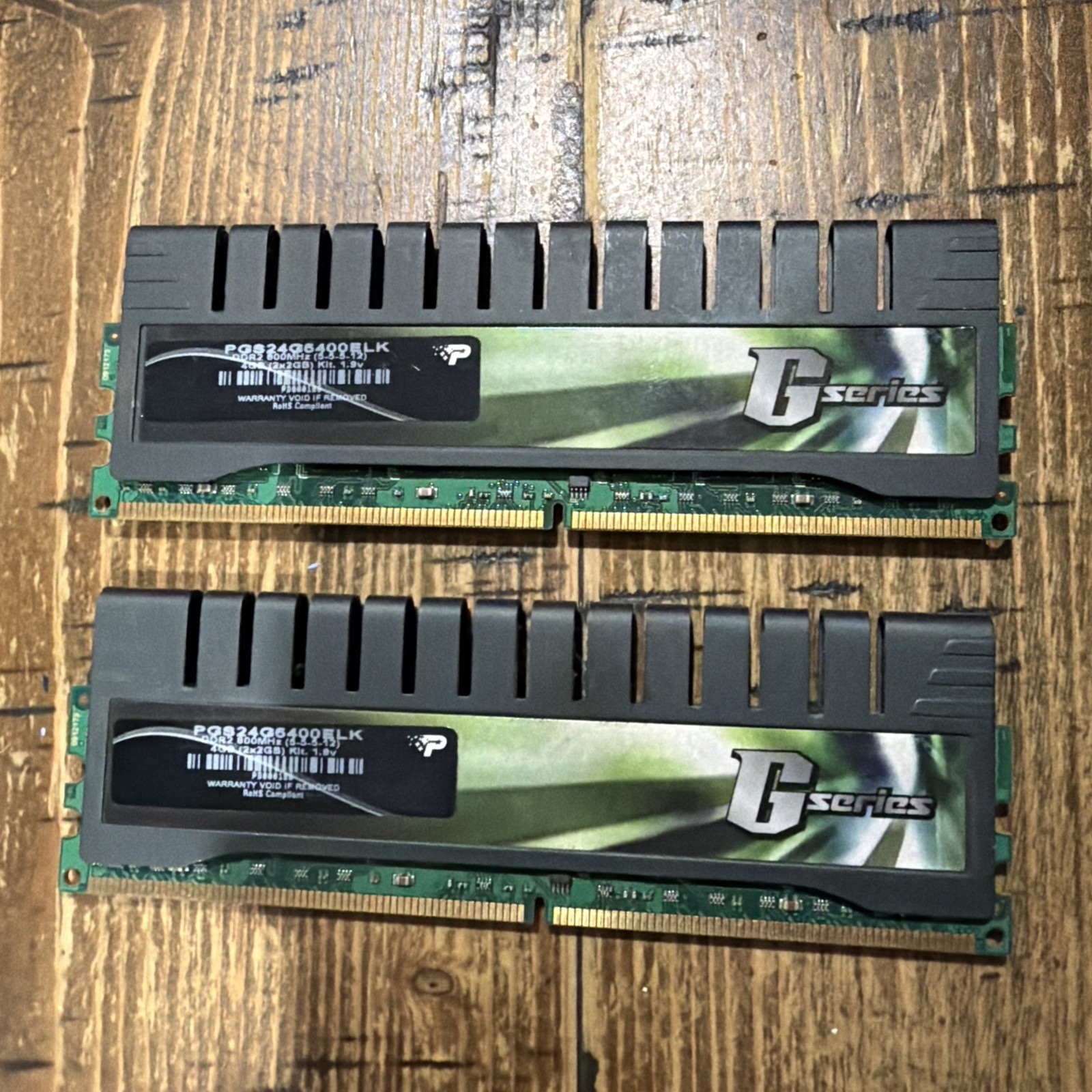 Patriot G Series 4GB (2x2GB) DDR2 800MHz PC2-6400 CL5 Desktop RAM PGS24G6400ELK