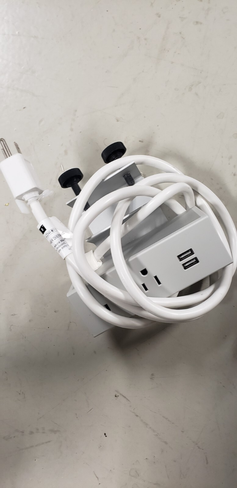 Byrne Table BE04315 Power Outlet USB Charging Port Edge Mount Clamp Power Module