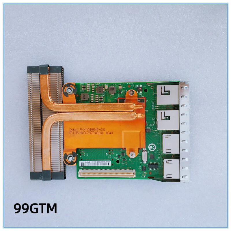 For Dell X540 Base-T2 Quad Port 2x 10GB 2x 1GB RJ-45 Daughter Card 99GTM NIC