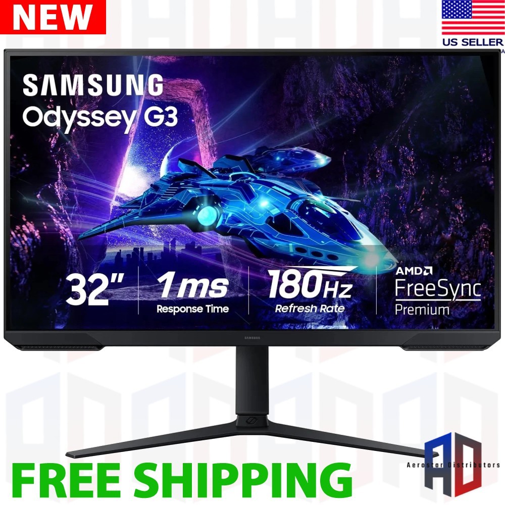 Samsung Odyssey G3 32" Gaming Monitor 180Hz 1ms FHD LS32DG302ENXZA 2024 Model