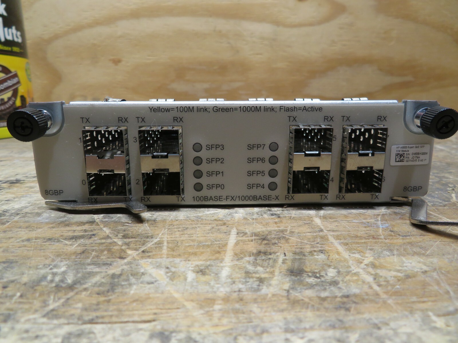 HP FlexNetwork 8GbE JC164A 6600 8GbE WAN HIM Router module TESTED 