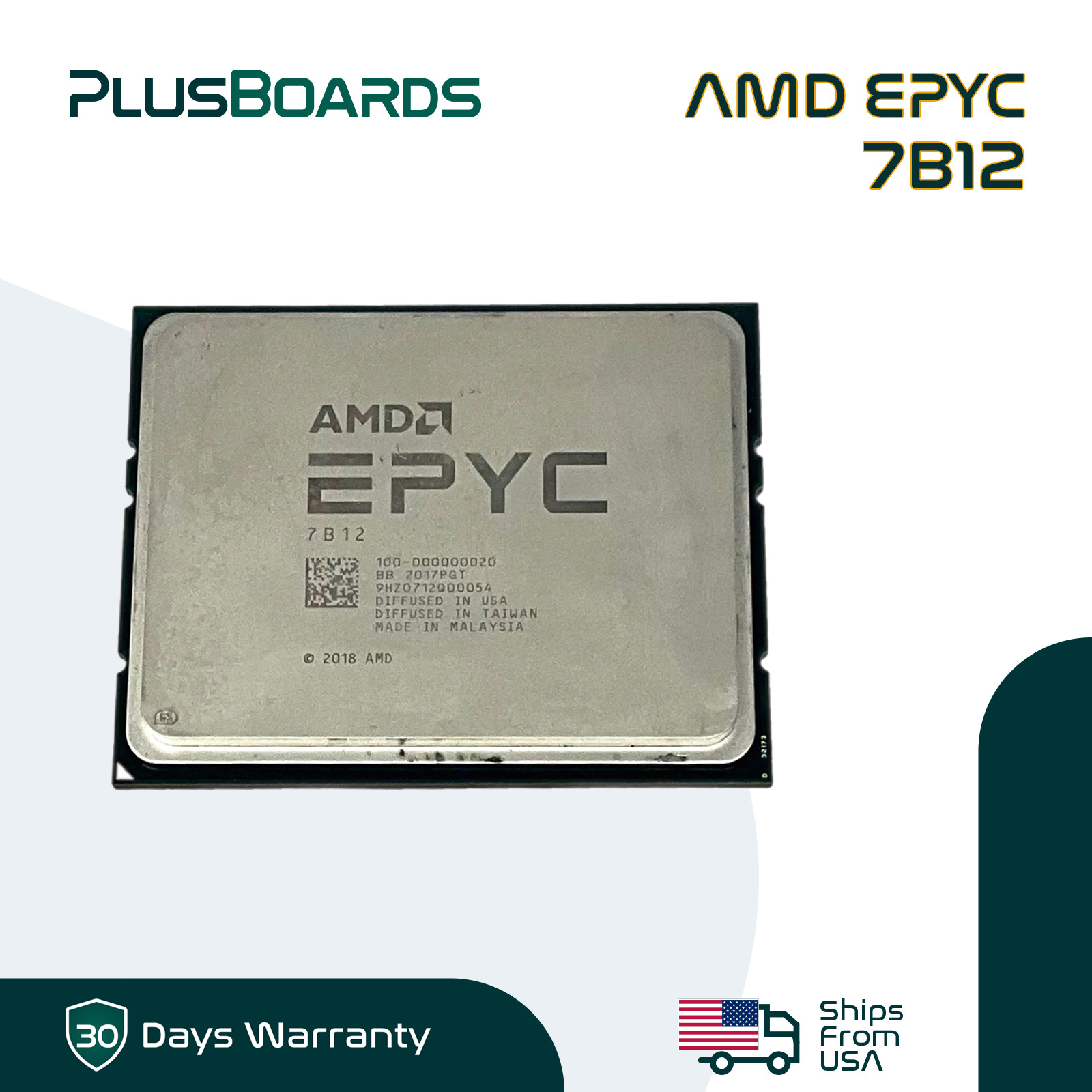 AMD EPYC 7B12 2.25GHz 64Cores SP3 256MB 240W Server  CPU Unlocked
