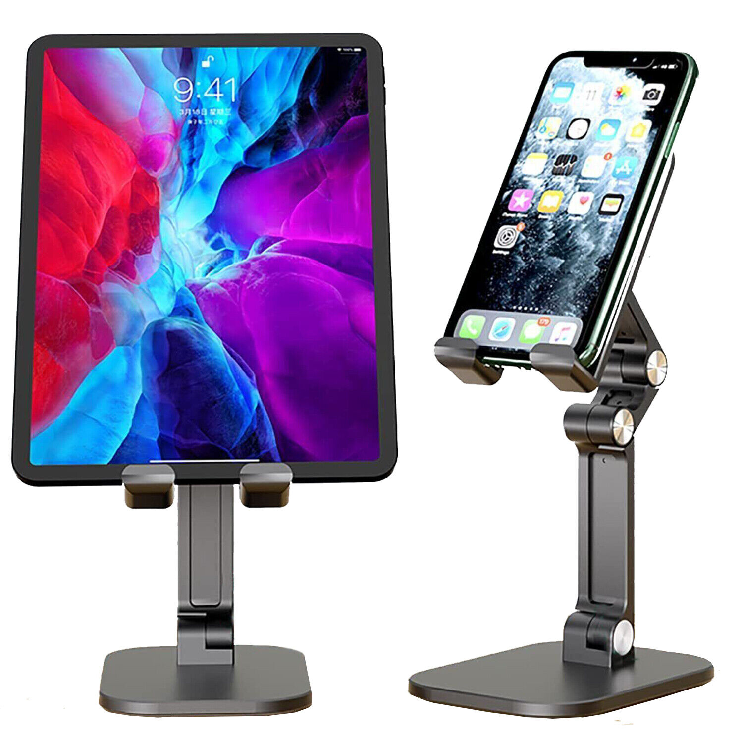 Foldable Tablet Desktop Stand Cell Phone Holder Mount For iPhone Samsung iPad