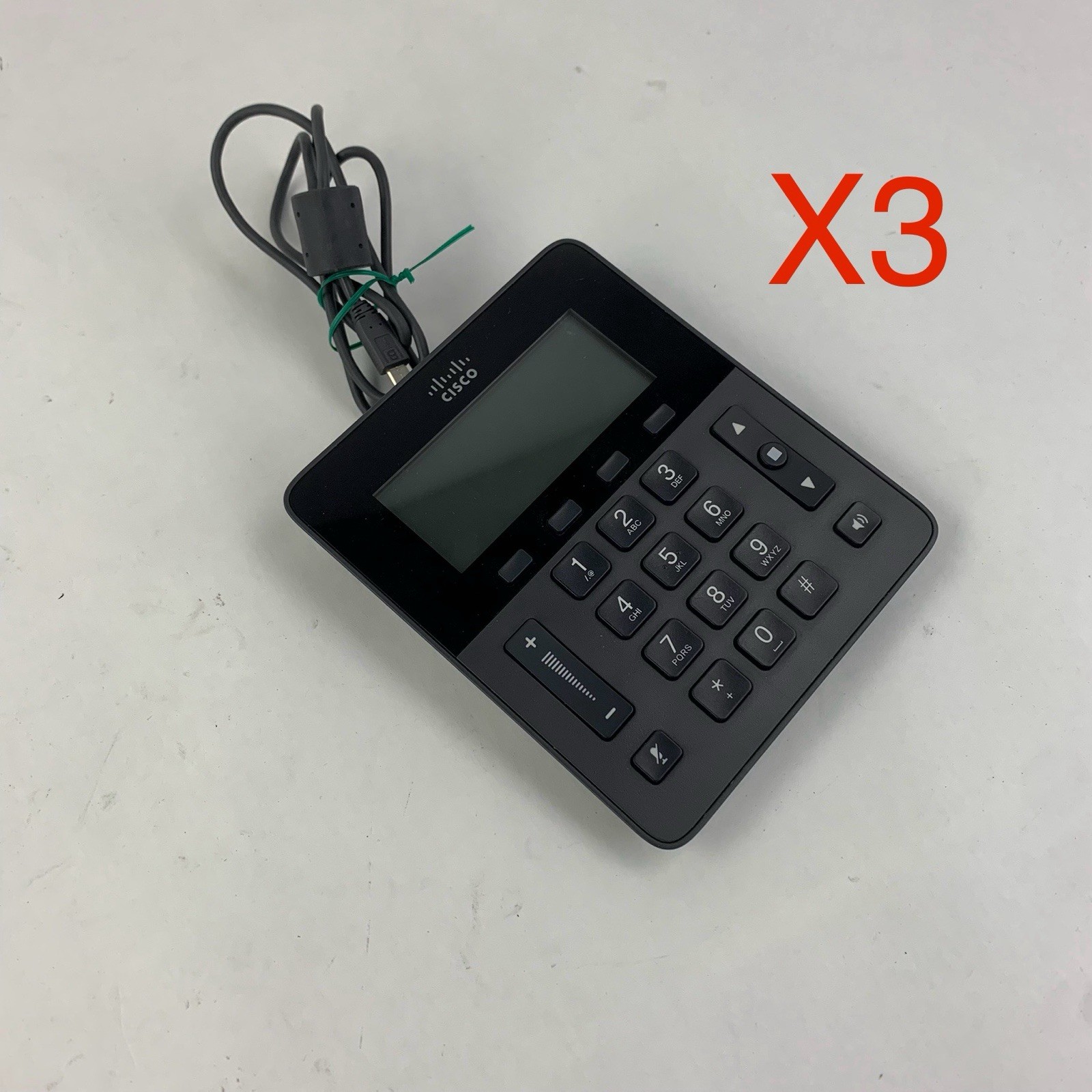 Cisco UC Phone CP-8831 Keypad - No Speaker - Lot of 3 - Untested