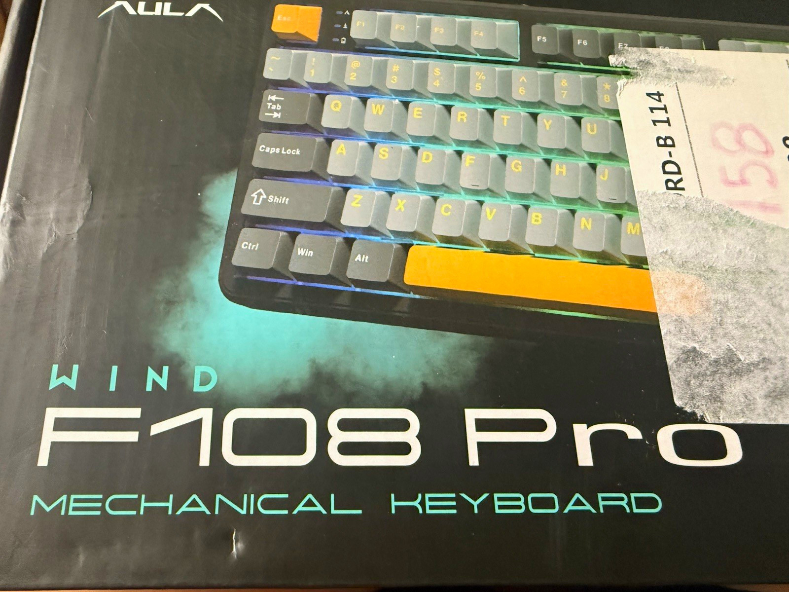 AULA F108 Pro Mechanical Keyboard Tri-Mode 2.4G BT USB RGB Battery
