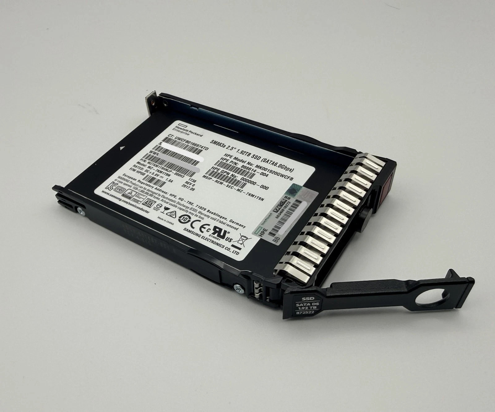 HPE  1.92TB SATA 6GB MIX USE SSD 2.5" MZ7KM1T9HMJP 866614-004 872352-B21