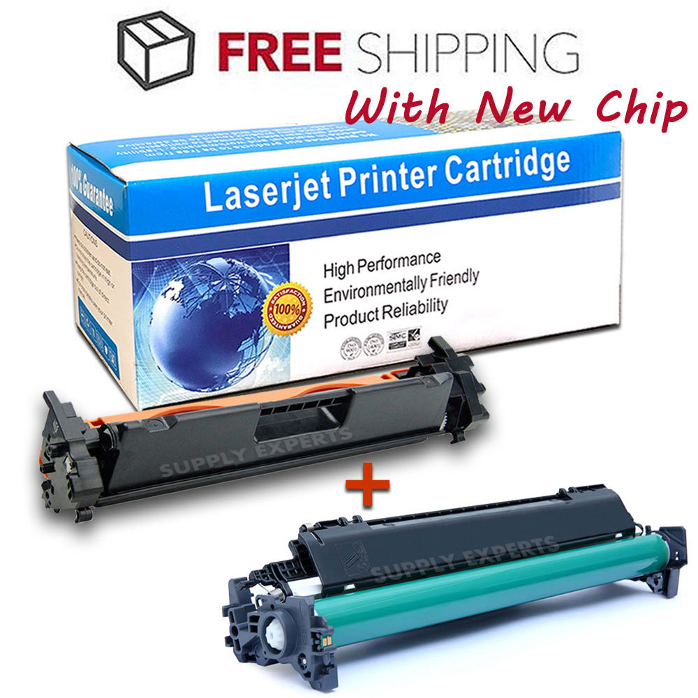 2PK Combo 1x CF217A Toner w/Chip + 1x CF219A 19A Drum for HP M102w M130nw M130fn