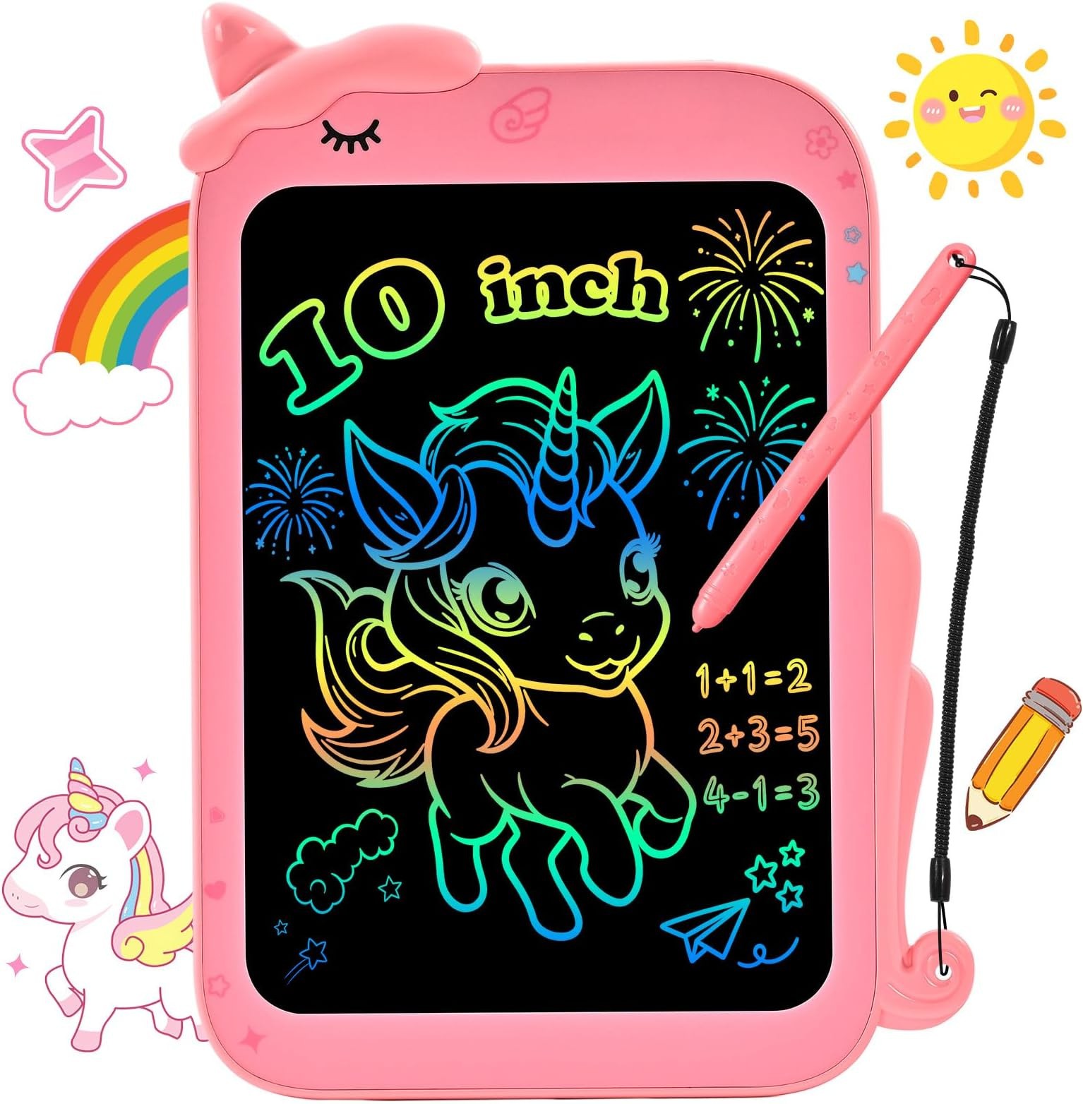 EooCoo LCD Writing Tablet for Kids, Unicorn Toys, 3-8 Years Old Girl Gifts