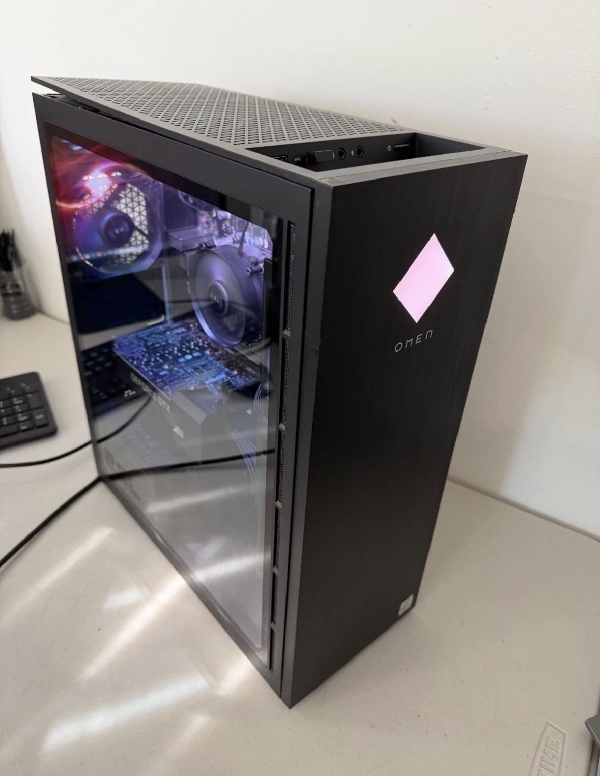 HP OMEN 25L Gaming PC i5-10400 GTX 1660 SUPER 512GB SSD 8GB RAM Win11 WiFi