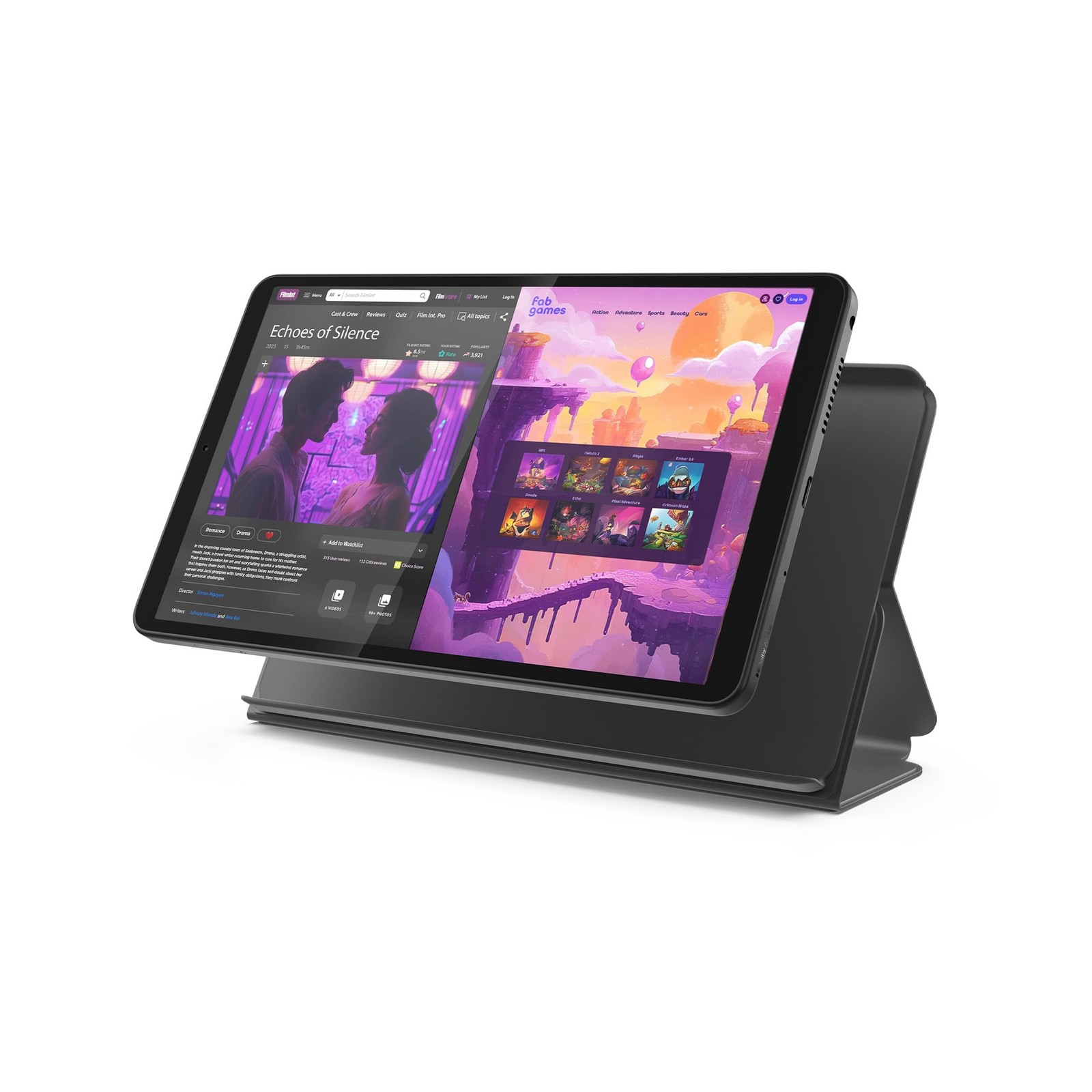 Lenovo Tab One - Lightweight Tablet - up to 12.5 Hours of One, Gray